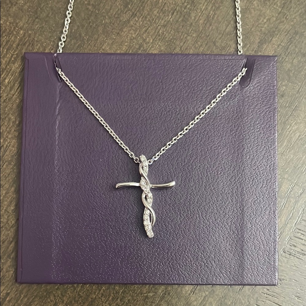 Hallmark Elegant Silver Cross Necklace